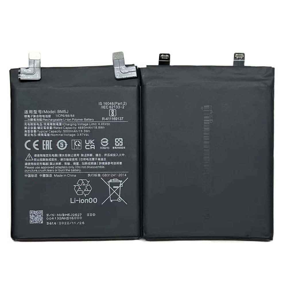 Xiaomi BM5J 5000mAh - BM5J Batería para Xiaomi Redmi K50 Supreme Edition