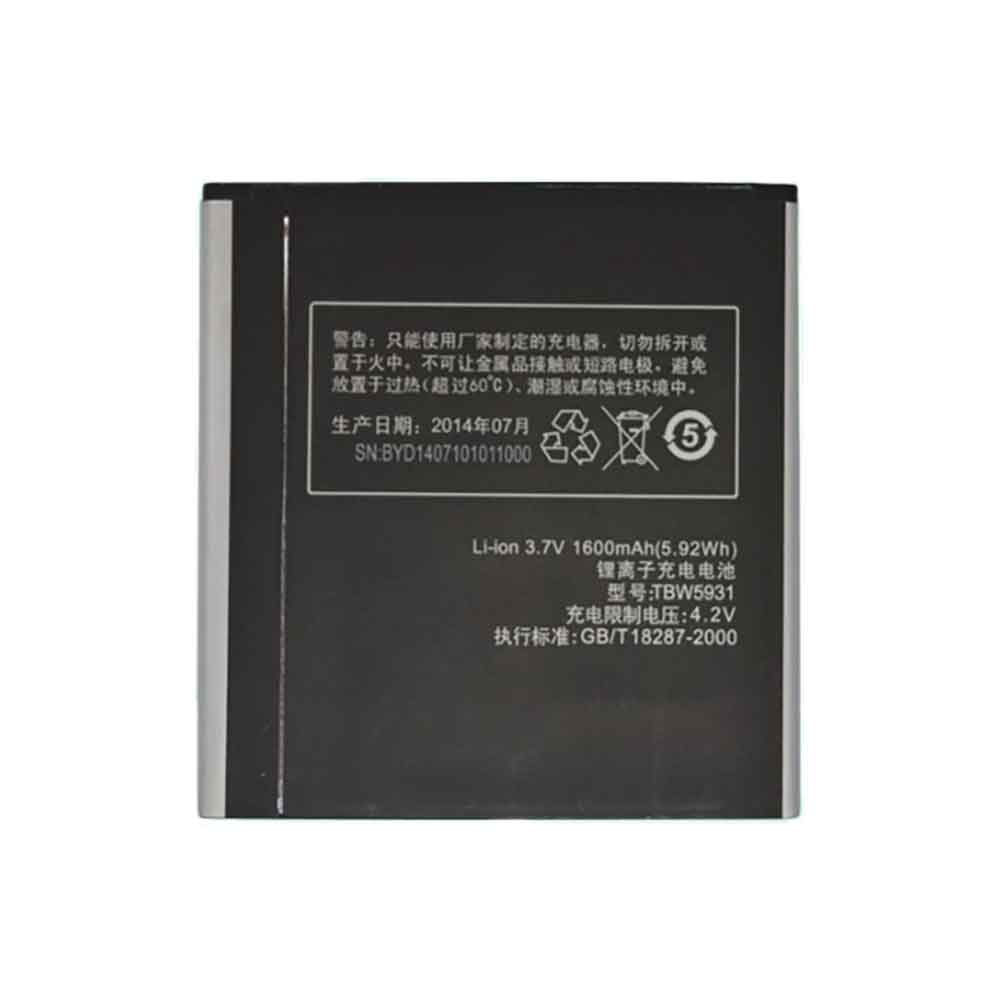 K-Touch TBW5931 1600mAh - TBW5931 Batería para K-Touch U86