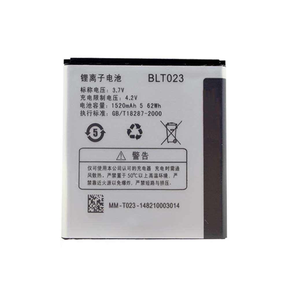 Oppo BLT023 1520mAh - BLT023 Batería para OPPO R811 R807 X905 A91