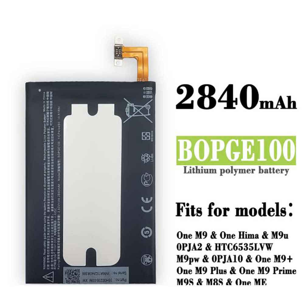 2840mAh Batería BOPGE100 para HTC One M9 (0PJA10)