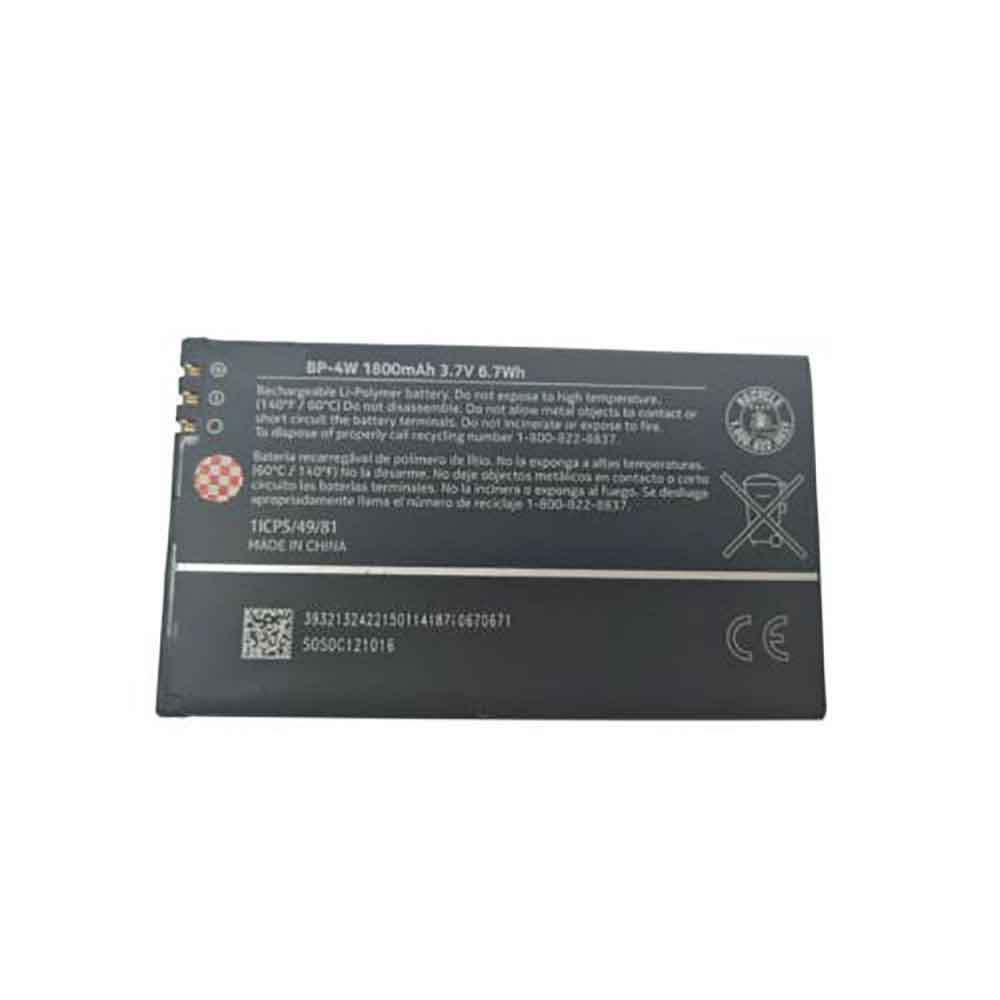 1800mAh Batería BP-4W para Nokia Lumia 810,822