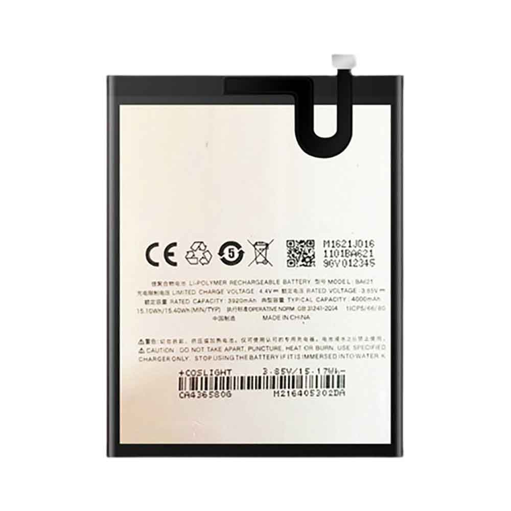 4000mAh Batería BA621 para Meizu M5 Note M621Q M621M