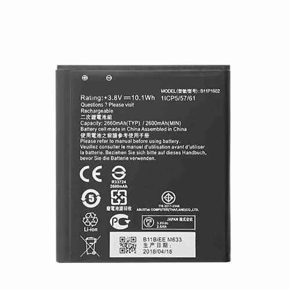 2660mAh Asus B11P1602 Batería para Asus ZB500KL X00AD