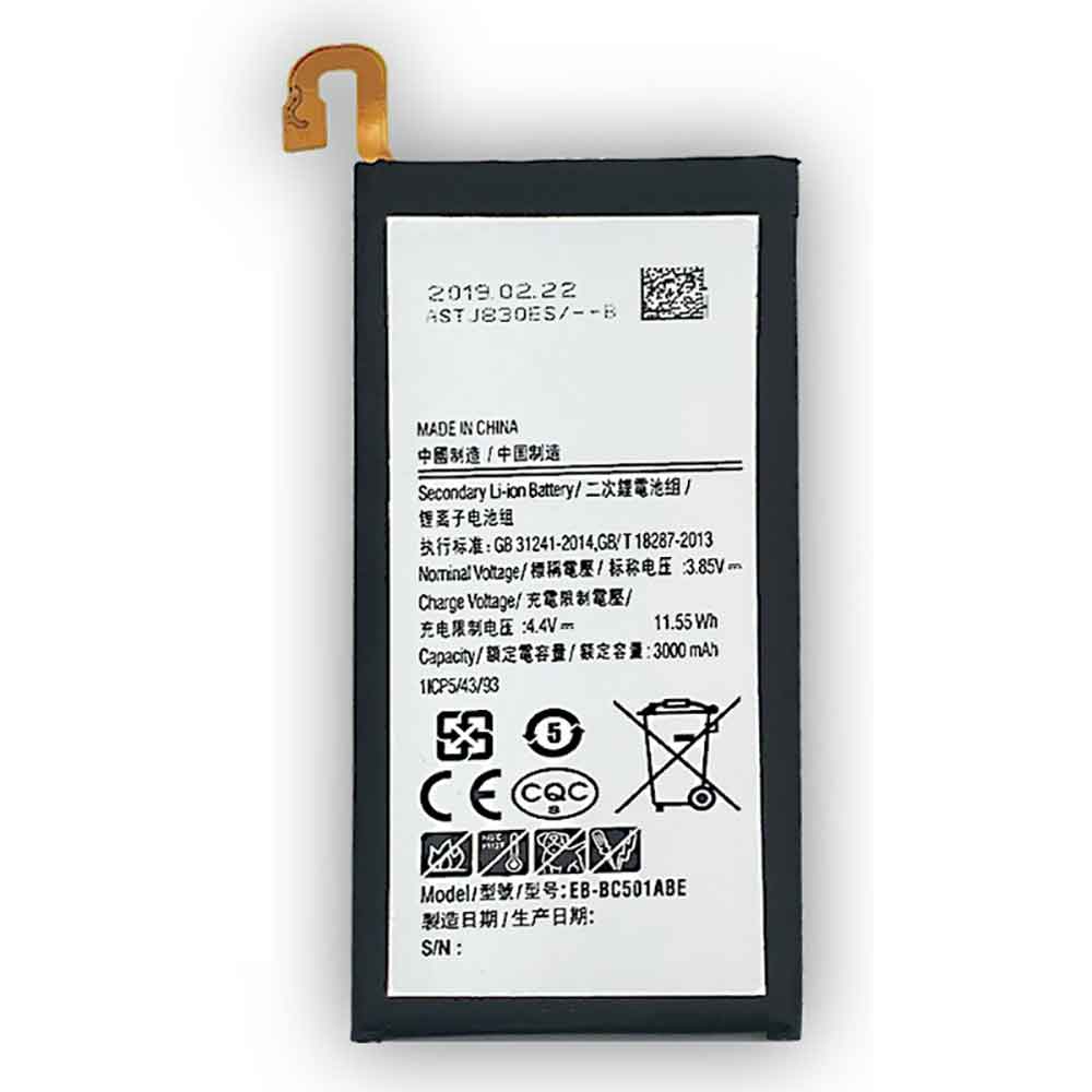 3000mAh Samsung EB-BC501ABE Batería para Samsung C501 C5Pro C5010