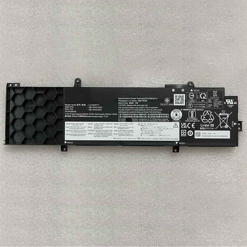 3392mAh Lenovo L21C3P71 Batería para Lenovo Thinkpad T14 GEN3