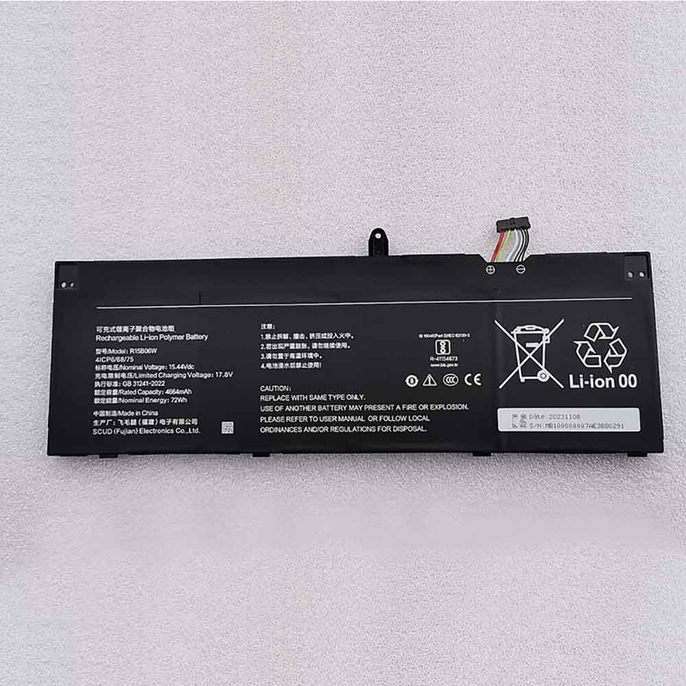 4664mAh Xiaomi R15B06W Batería para Xiaomi RedmiBook Pro 15 2022 2023