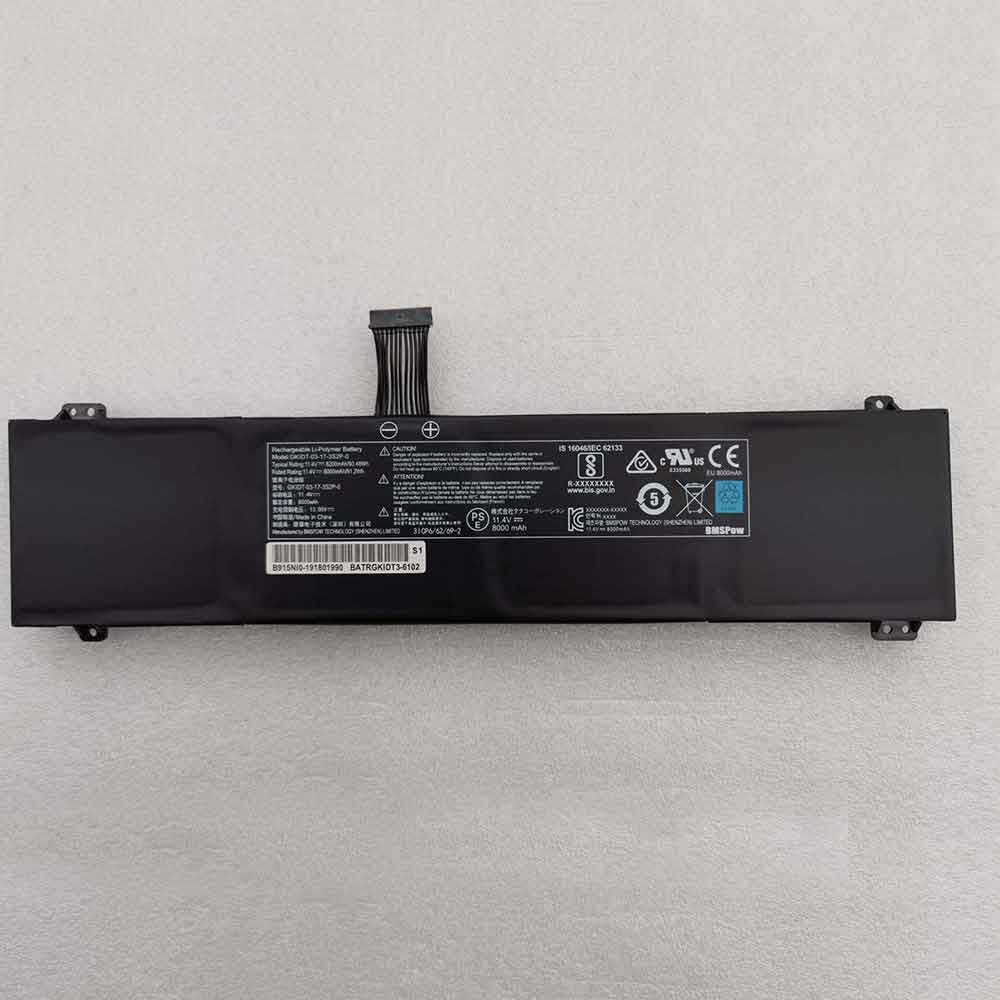 8200mAh XMG GKIDT-03-17-3S2P-0 Batería para XMG Fusion 15 XFU15L19