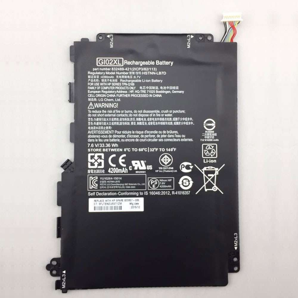 4200mAh HP GI02XL Baterías para Tablets para HP Pavilion X2 12