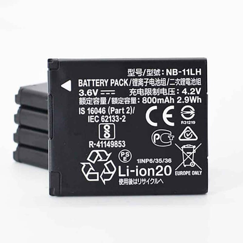 Canon NB-11LH 3.6V 800mAh - NB-11LH Batería para Canon PowerShot ELPH 340/HS A4000 A3500 A3400 A2600