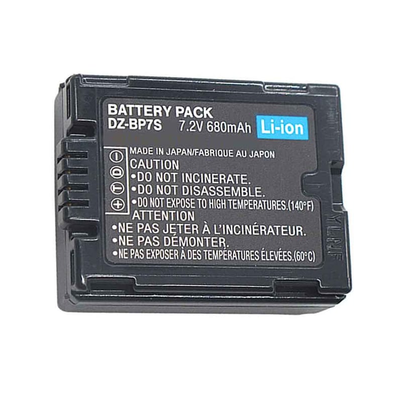 Panasonic DZ-BP7S 680mAh - DZ-BP7S Batería para Panasonic NV-GS10 NV-GS17 NV-GS21 NV-GS22