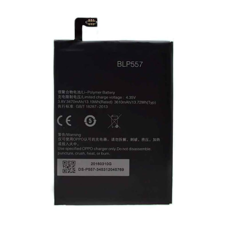 3470mAh 3.8V Batería OPPO BLP557 para OPPO N1T N1W