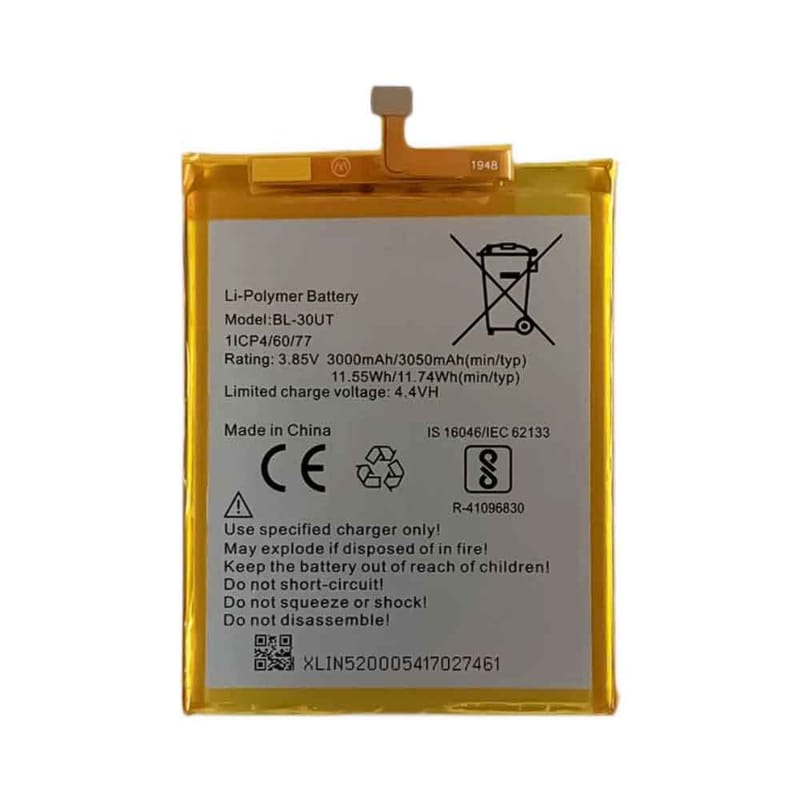 Tecno BL-30UT 3000mAh - BL-30UT Batería para Tecno CA6 Camon CM