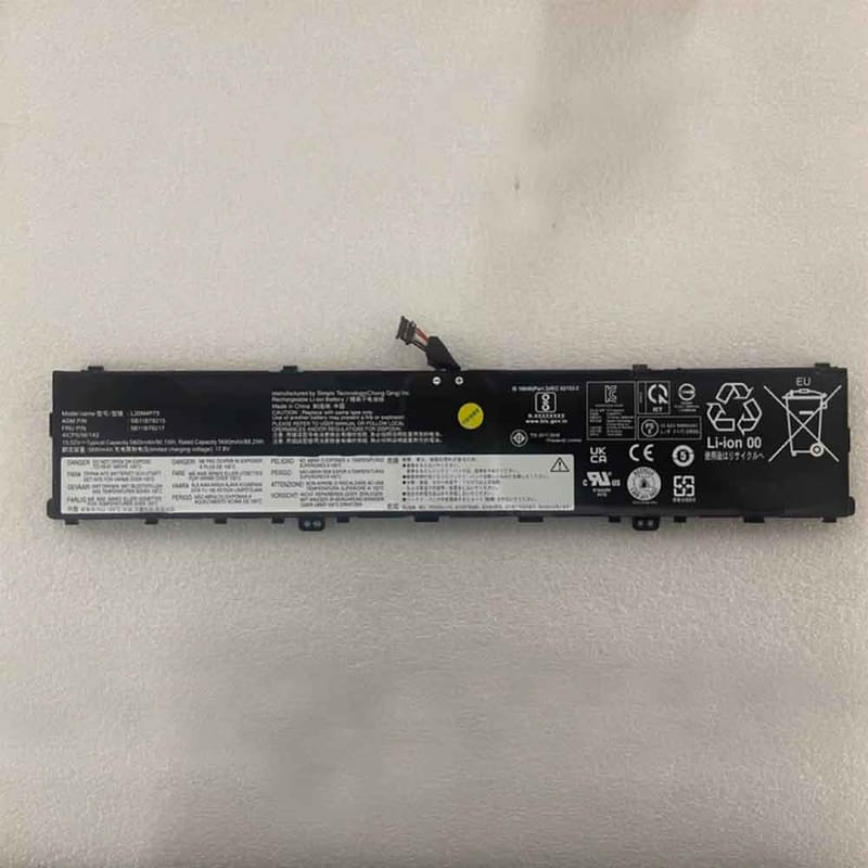5680mAh Lenovo L20M4P75 Batería para Lenovo ThinkPad X1 Extreme 4th Gen 5