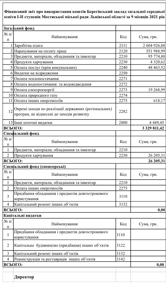 Фінансовий звіт