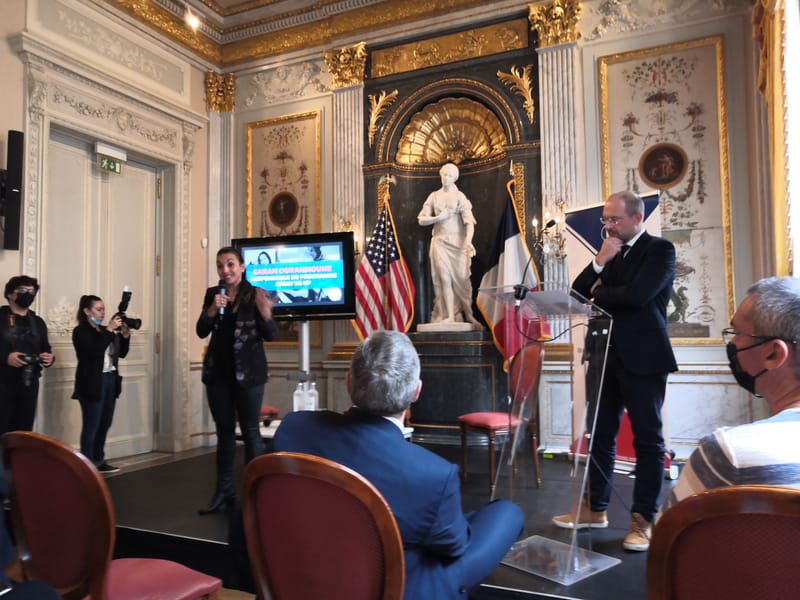 Clap de fin de startusup avec @sarahourahmoune à l'ambassade des USA