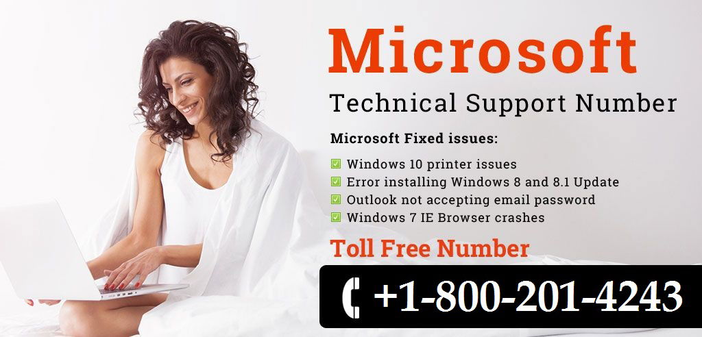 Dial Microsoft Helpline Phone Number +1-800-201-4243 to fix the issues.