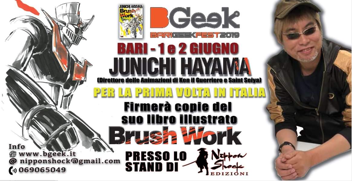 Il Maestro JUNICHI HAYAMA al BGeek di Bari