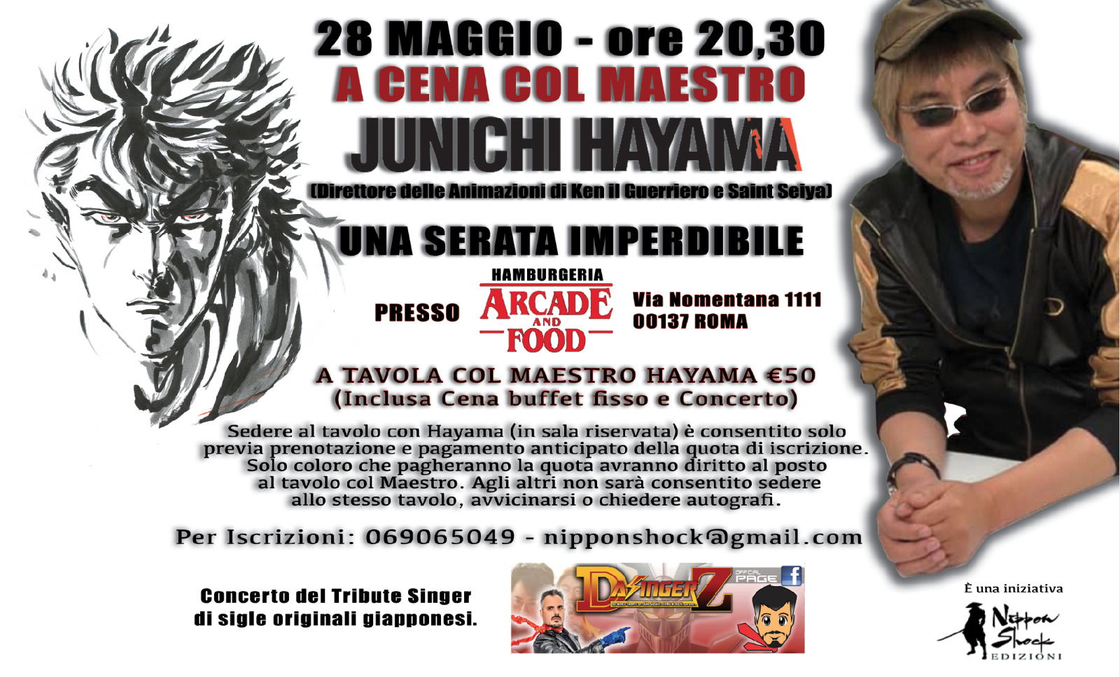 A Cena con il Maestro JUNICHI HAYAMA