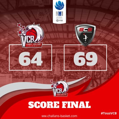 Courte défaite du VCB-Challans !