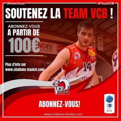 Abonnement annuel VCB ! - 50% par le club CRAZY DUCKS !