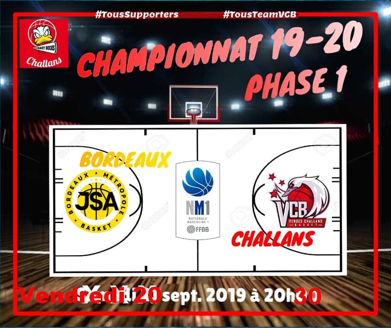 NM1 - 1er match du championnat à BORDEAUX !