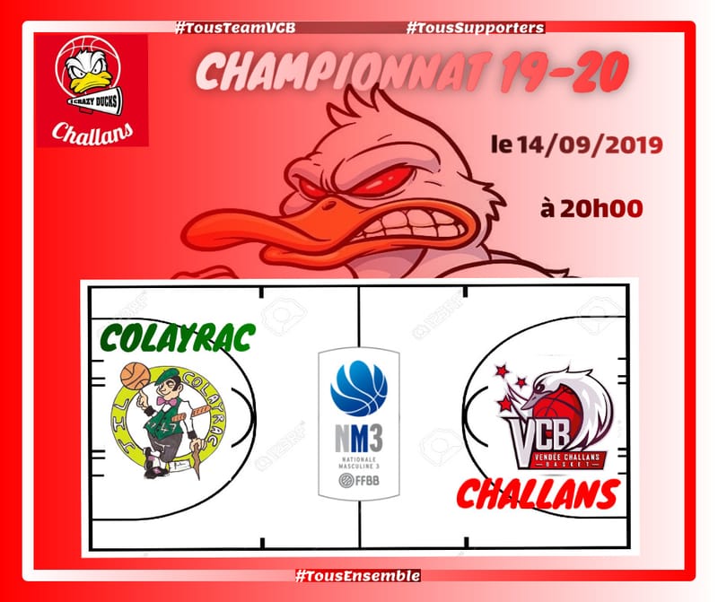 NM3 - 1er match du championnat à Colayrac !