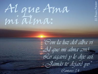 Al que ama mi alma