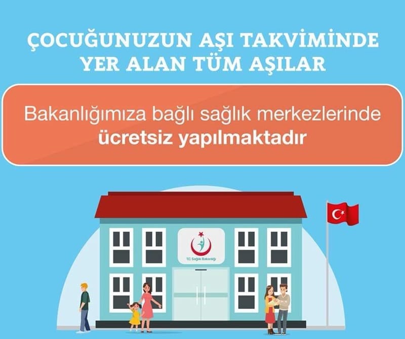T.C. Sağlık Bakanlığı Çocukluk Dönemi Aşı Takvimi