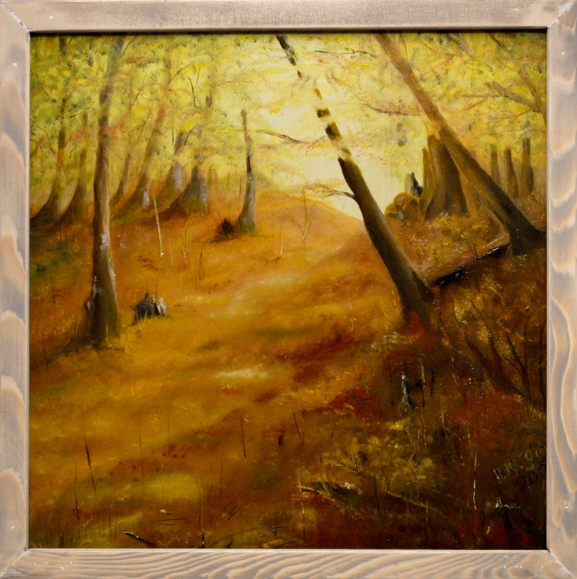 An der Wolfsschlucht, Öl auf Leinwand (60x60)