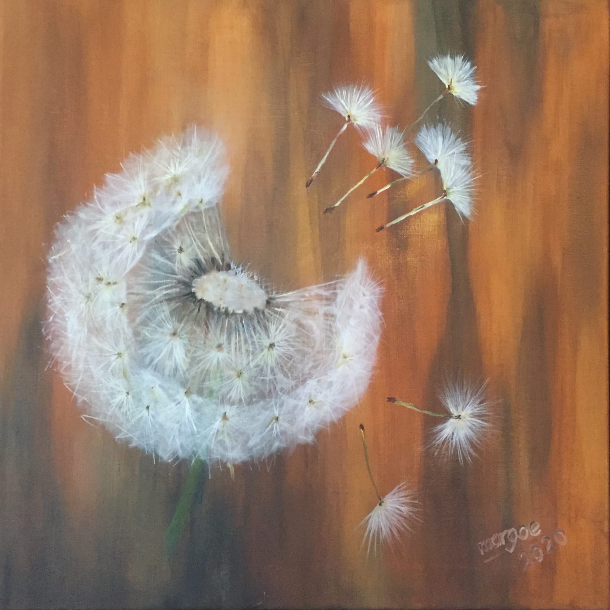 Pusteblume II, Acryl auf Leinwand (60x60)