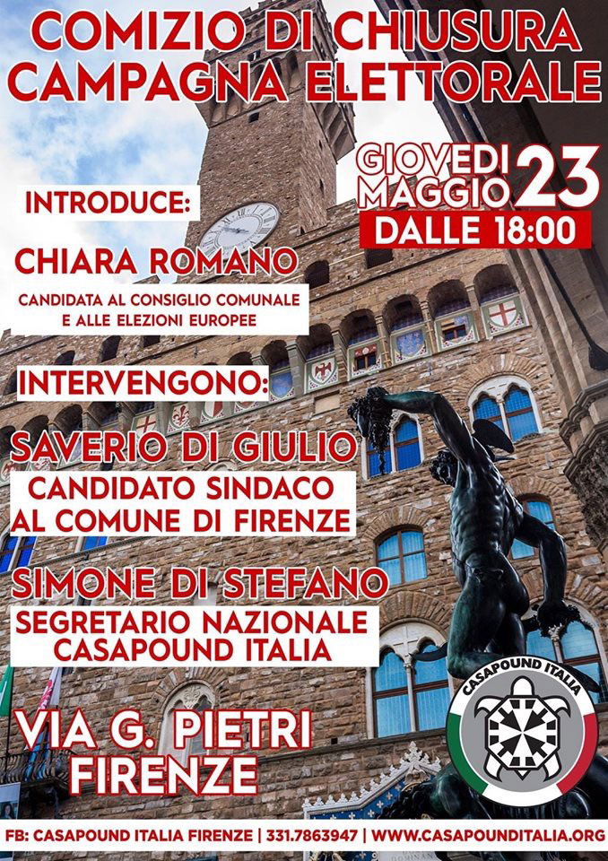 Comizio di chiusura della campagna elettorale di CasaPound