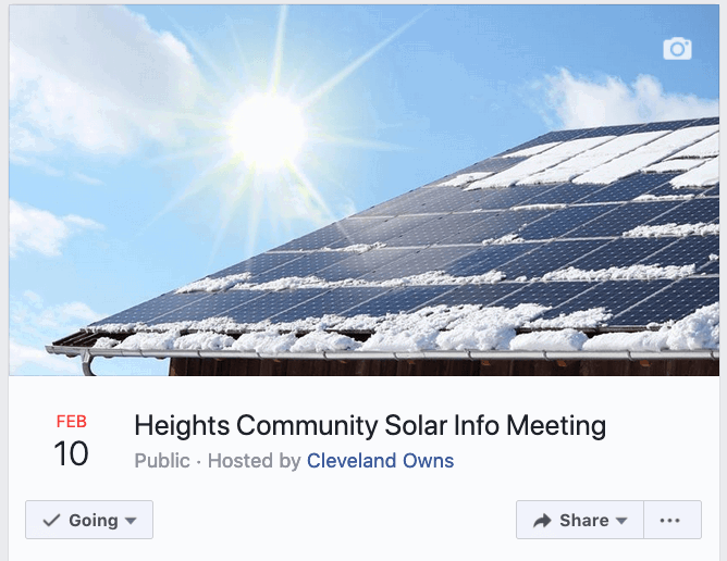 Launching the Cleveland Heights Community Solar Fellowship in February
