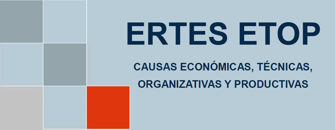 ERTES ETOP CAUSAS ECONÓMICAS, TÉCNICAS, ORGANIZATIVAS Y PRODUCTIVAS