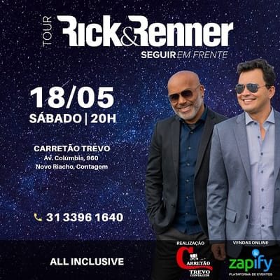 Rick & Renner confirmam show em Contagem