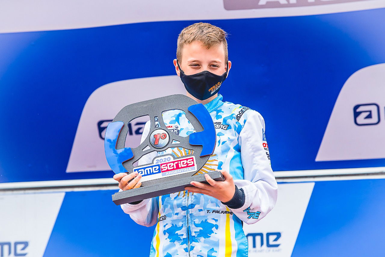 Thiago Falivene: Debut y victoria en la IAME Series Argentina