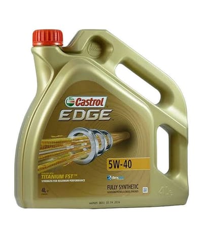 CASTROL EDGE 5W-40 FULL SYNTHETIC ENGINE OIL. 4L &amp; 1L image
