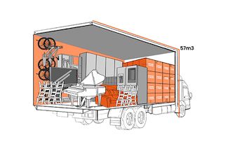 18T Lorry 2200 cuft / 60m3