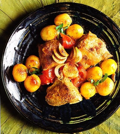 Comida Argelina: CORDERO A LA PAPRIKA Y PATATAS DORADAS