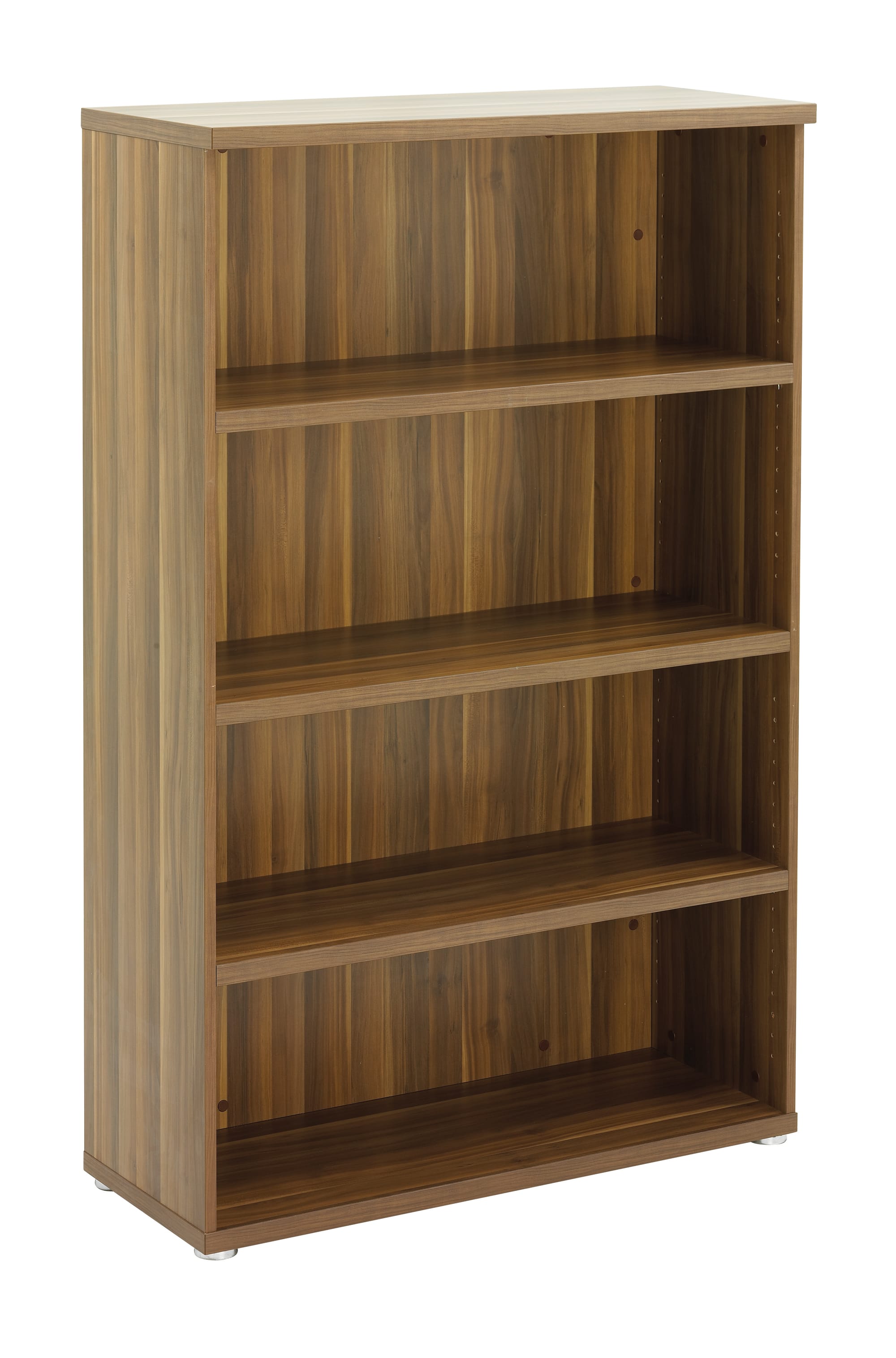 DARK WOOD 1200MM H BOOKCASE