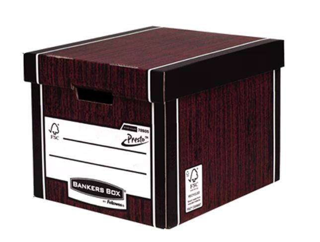 bankers box woodgrain