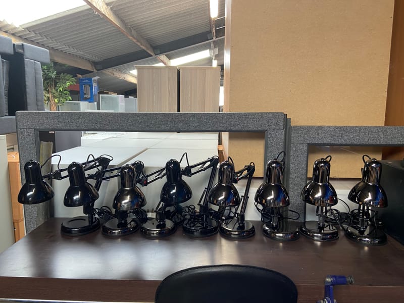 COATSTANDS, LAMPS, WASTEBINS, FANS, UPLIGHTERS, WATERCOOLERS