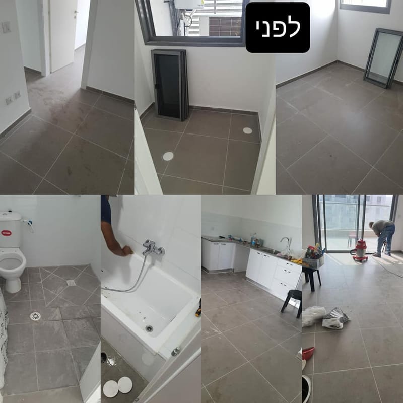 ניקיון דירות לפני אכלוס או אחרי שיפוץ / ניקיון פוליש