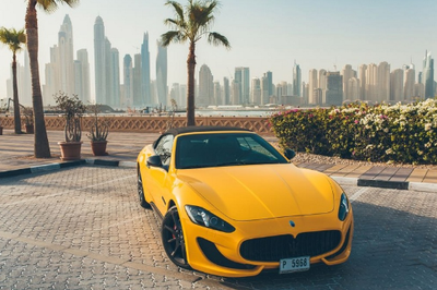 Rental Car balanced where you are standing.