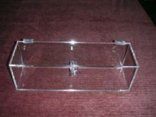 Custom acrylic box for baseballs and hockey pucks