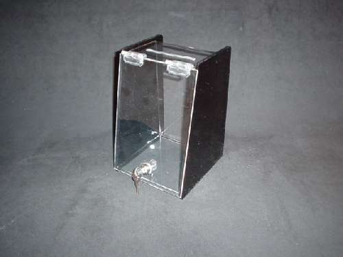 Donation box with open top