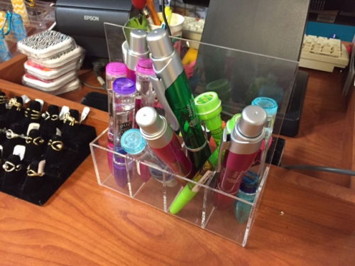 Acrylic pen organizer