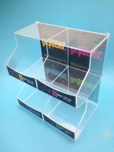 Phone charger display bins