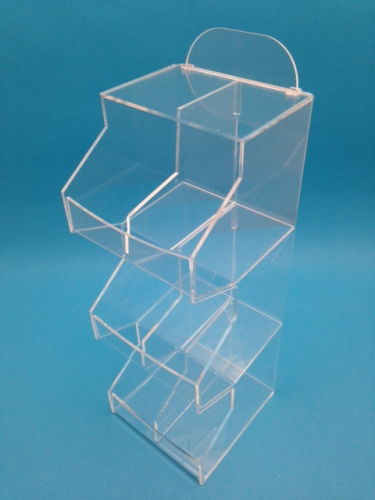 Bin tiered acrylic display