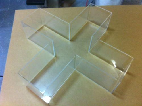 Cross shape acrylic display