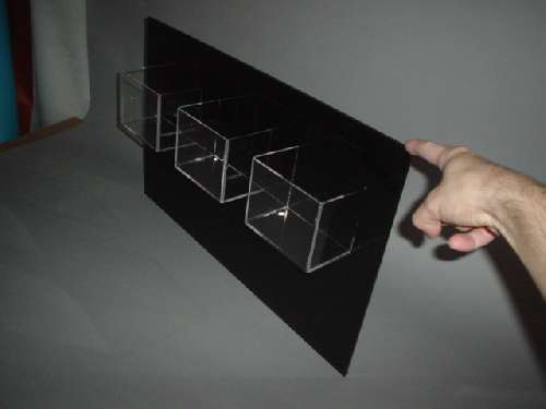 Acrylic wall mount holder